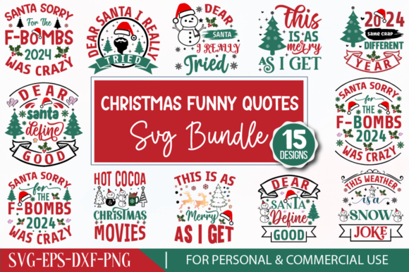 Funny Christmas SVG Quotes Bundle Review for Real Projects